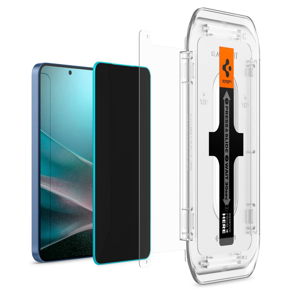 Spigen GlastR EZ FIT HD Privacy Screen Protector for Samsung Galaxy S25+ S936 / S24+ S926, Tempered Glass, Full Glue, Set of 2 Pieces