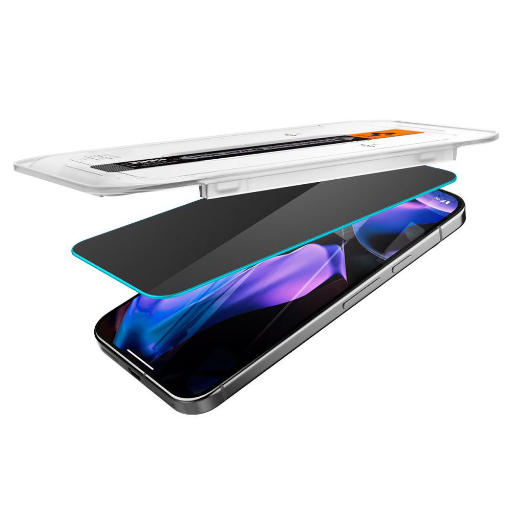Spigen GlastR EZ FIT Privacy Screen Protector for Google Pixel 9 Pro XL, Tempered Glass, Full Glue, Set of 2 pieces AGL09313