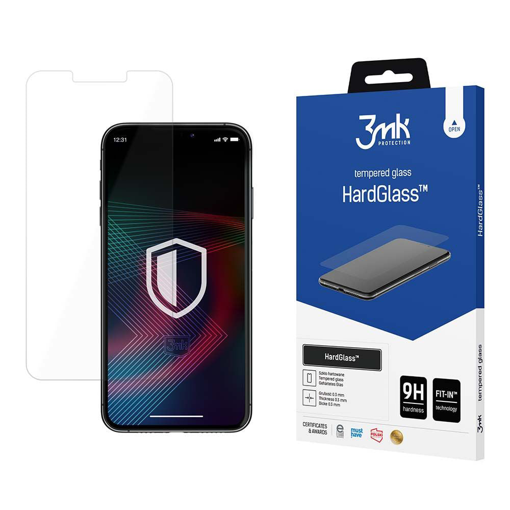 3MK HardGlass Screen Protector for Apple iPhone 17 Pro Max / 16 Pro Max, Tempered Glass, Full Glue