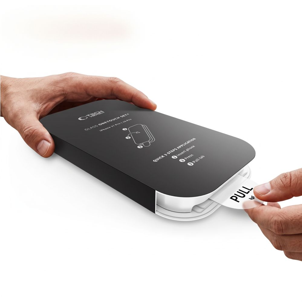 Privacy Screen Protector Tech-Protect OneTouch for Apple iPhone 18 Pro, Tempered Glass, Full Glue, Set of 2 pieces