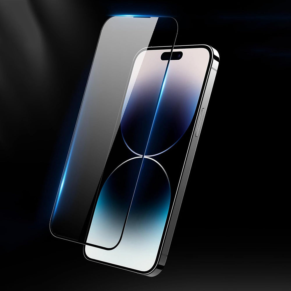 Anank 5X Reinforced Anti Crack Screen Protector for Apple iPhone 17, Tempered Glass, Full Glue, 3D, Black