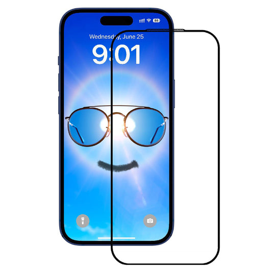 Anank Anti Reflection Screen Protector for Apple iPhone 17 Pro Max, Tempered Glass, Full Glue, 2.5D, Black