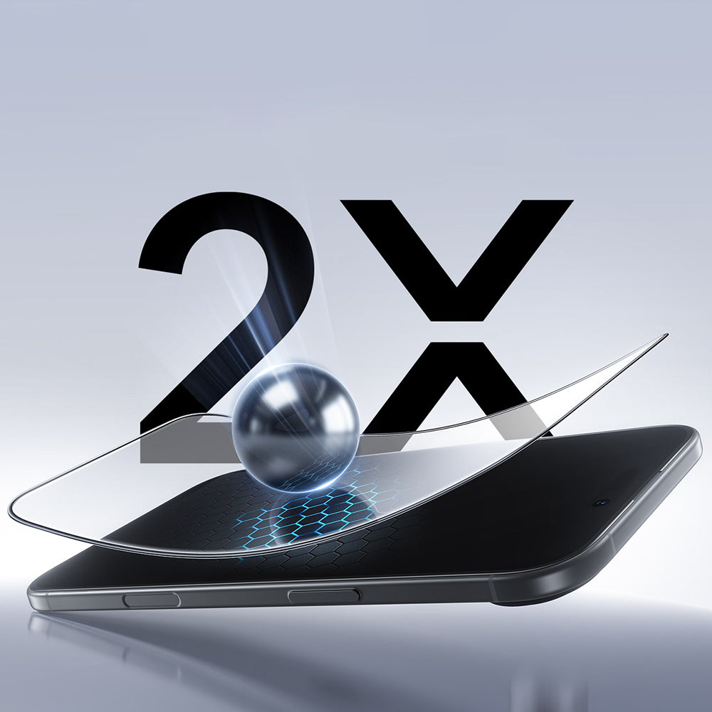 ESR UltraFit Screen Protector for Apple iPhone 17 Pro, Tempered Glass, Full Glue, Set of 2 pieces, Black
