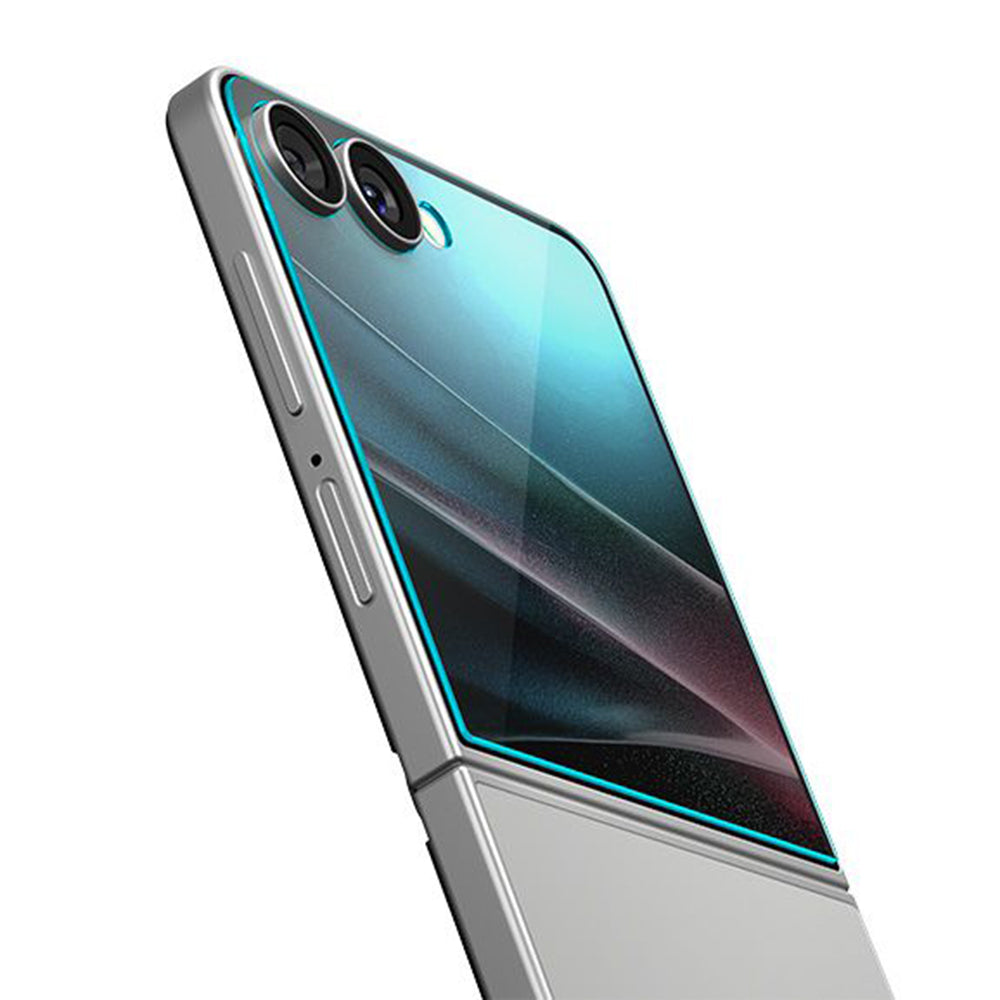 Spigen GlastR EZ FIT Exterior Screen Protector for Samsung Galaxy Z Flip8 F776 / Z Flip7 F766, Tempered Glass, Full Glue AGL09586