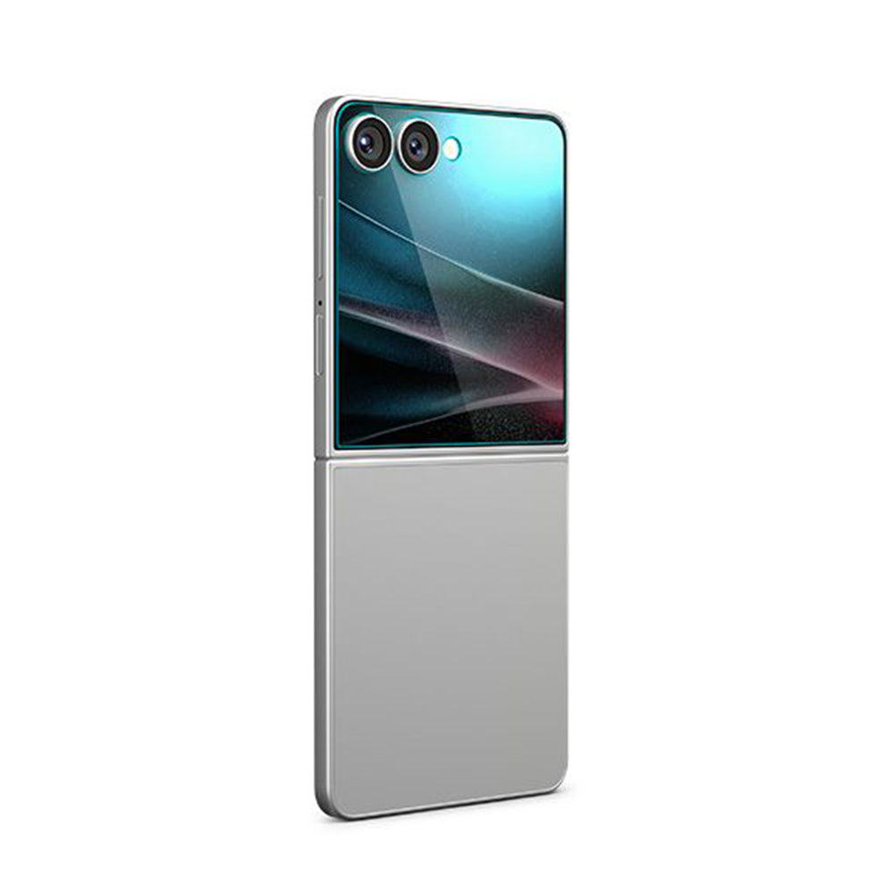 Spigen GlastR EZ FIT Exterior Screen Protector for Samsung Galaxy Z Flip8 F776 / Z Flip7 F766, Tempered Glass, Full Glue AGL09586