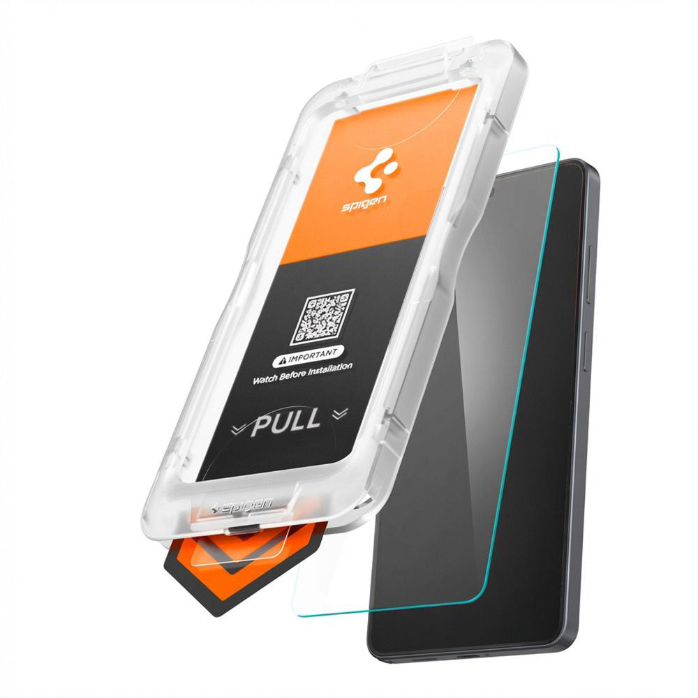 Spigen GlastR EZ FIT Pro HD Screen Protector for Samsung Galaxy S26 Plus S947, Tempered Glass, Full Glue AGL11086