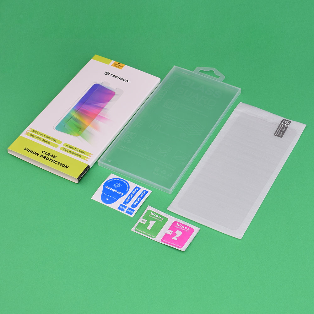 Techsuit Clear Vision Screen Protector for Oppo Find X9, Tempered Glass, Full Glue