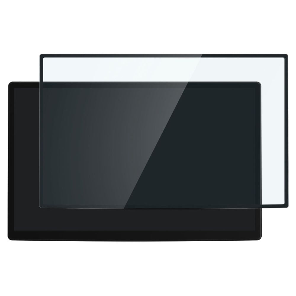 Spigen GlastR EZ FIT Protection Film for Tesla X / S Navigation (2022 - 2021), Tempered Glass, Black AGL04688
