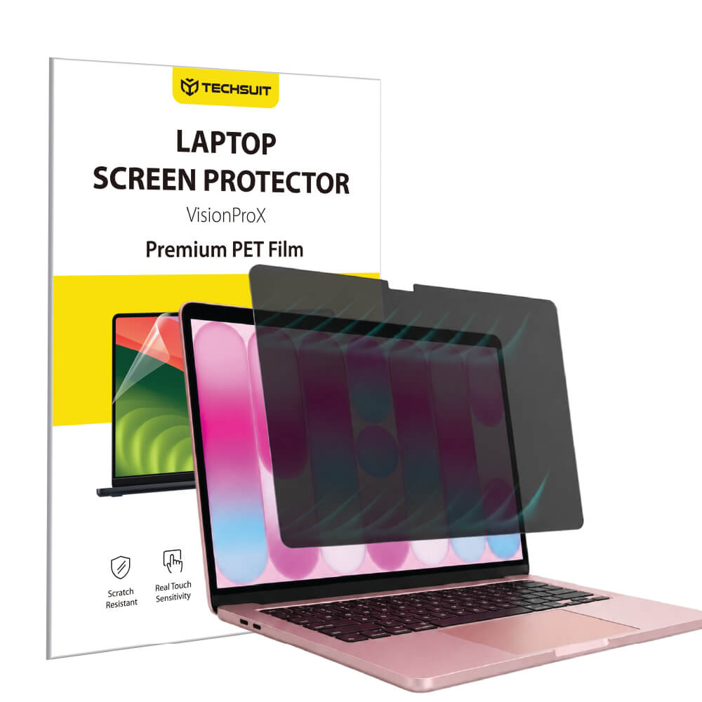Techsuit VisionProX Magnetic Privacy Screen Protector Film for Apple MacBook Neo 13inch, Plastic