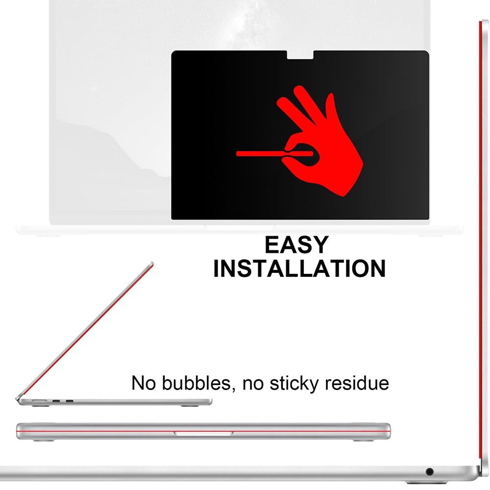 Techsuit VisionProX Magnetic Privacy Screen Protector Film for Apple MacBook Pro 16inch (2026) / (2024), Plastic