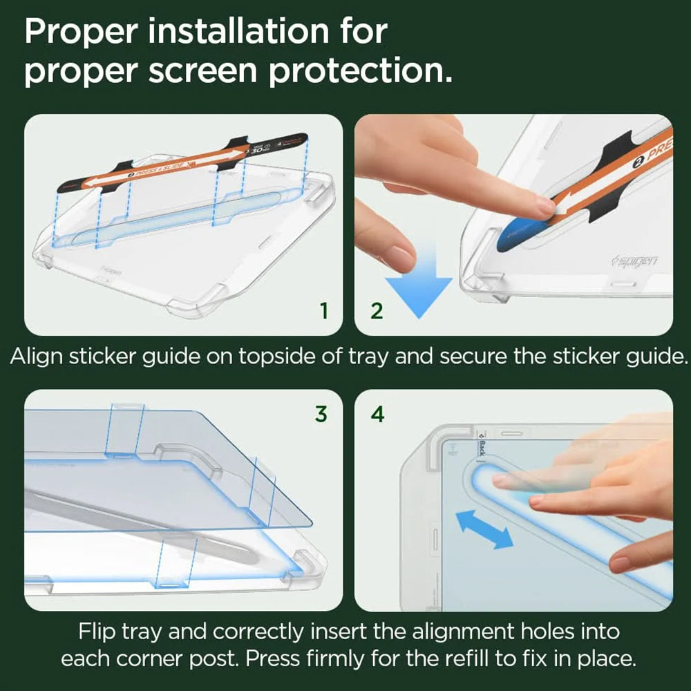 Spigen GlastR EZ FIT Anti-Glare Protective Film for Tesla 3 Navigation (2021 - 2023), Tempered Glass AGL04338