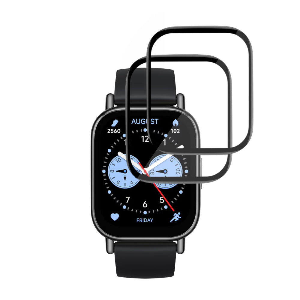 Techsuit Nano Flex Protection Film for Xiaomi Redmi Watch 5 Lite, Set of 2 pieces, Plastic, Black