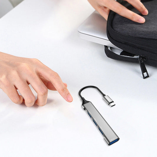 USB-C Hub Dudao A16T, 3 x USB-A - 1 x USB-A 3.0, Black