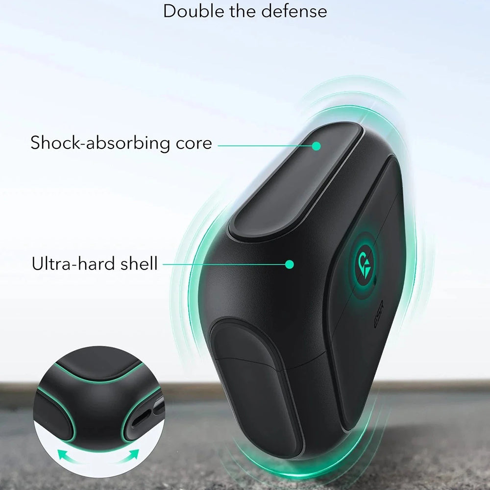 ESR Orbit Hybrid Case for Apple Airpods Pro 3, Black, Resealed