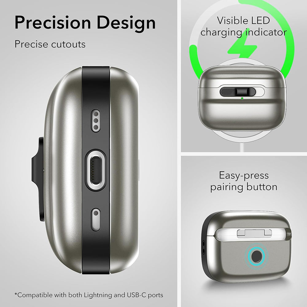 ESR Pulse Case for Apple AirPods Pro Series, Gray