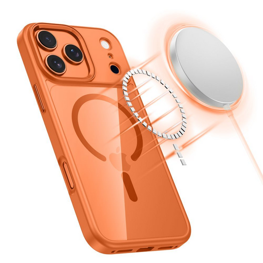 MagSafe Case for Apple iPhone 17 Pro Max, Tech-Protect, Magmat, Orange