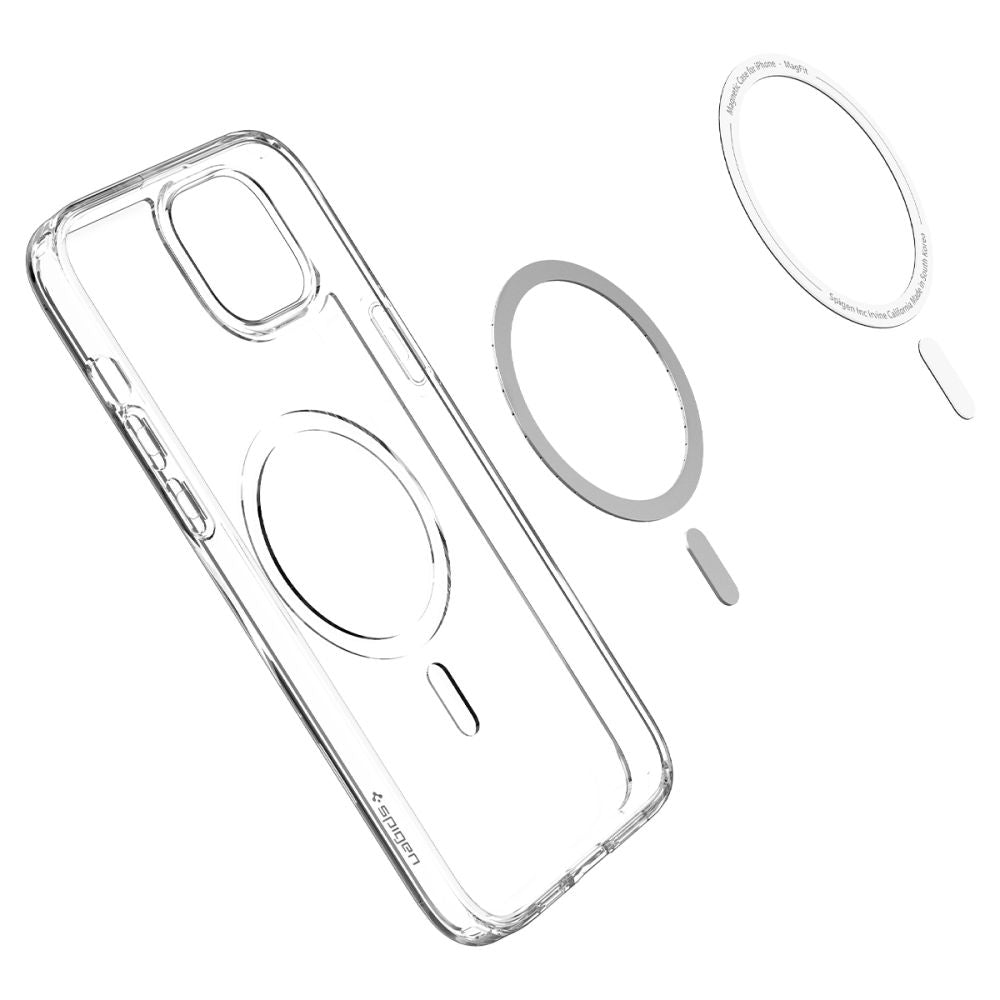 MagSafe Case for Apple iPhone 14 Plus, Spigen, Ultra Hybrid Carbon, Transparent