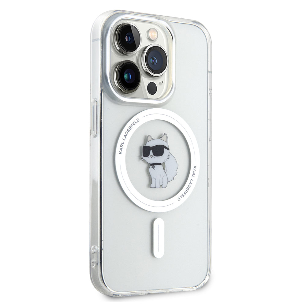 MagSafe Case for Apple iPhone 14 Pro, Karl Lagerfeld, IML Choupette, Transparent