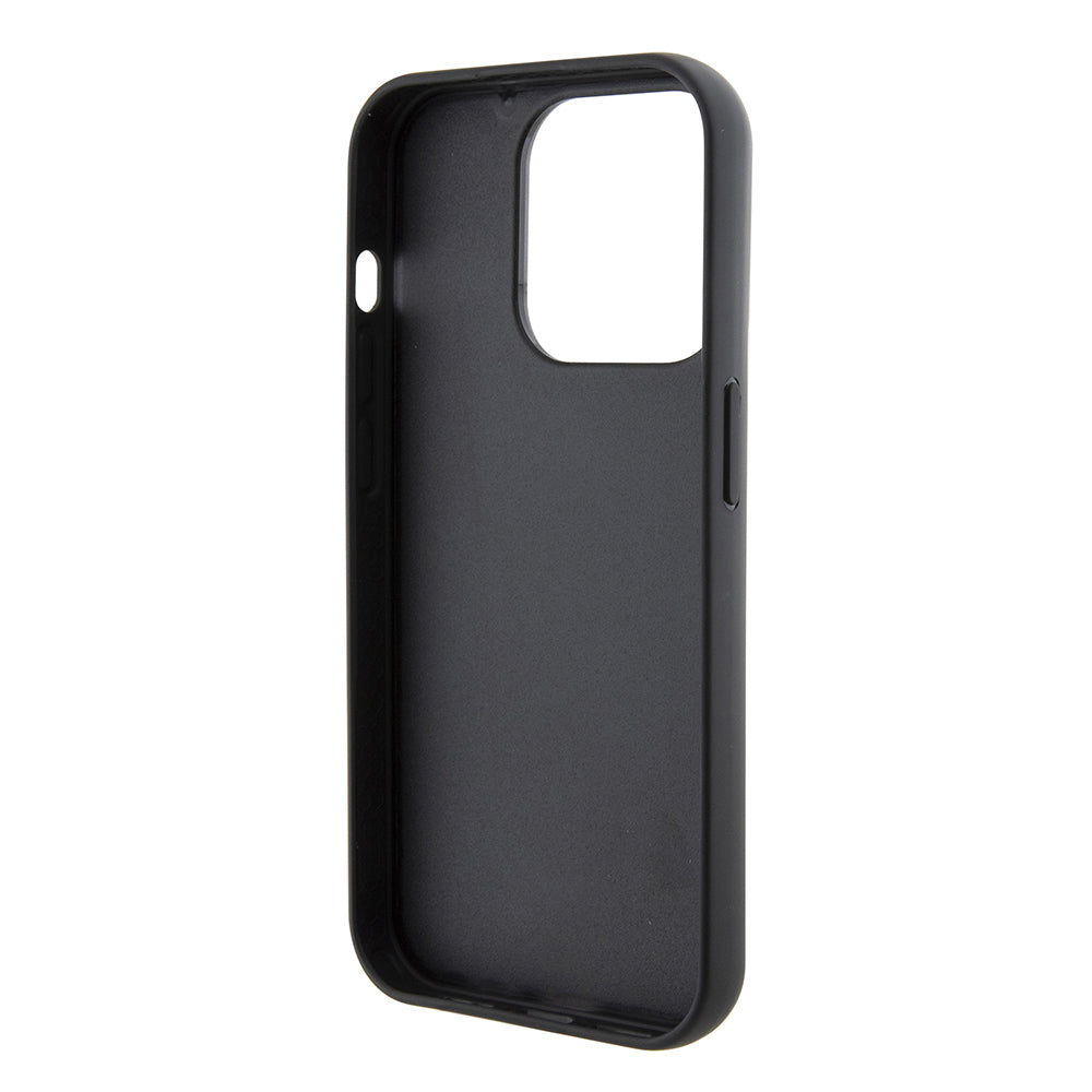 MagSafe Case for Apple iPhone 15 Pro, Karl Lagerfeld, Saffiano Gripstand Choupette, Black