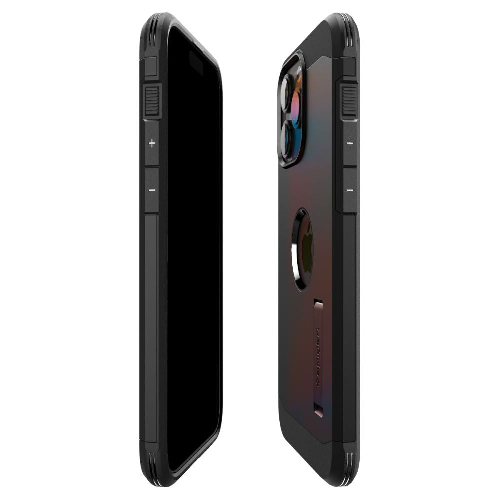 MagSafe Case for Apple iPhone 15 Pro Max, Spigen, Tough Armor, Black ACS06594