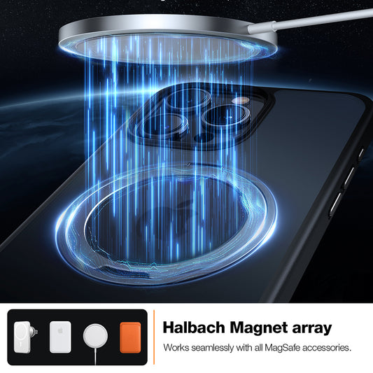 MagSafe Case for Apple iPhone 15 Pro Max, Torras, Ostand Pro, Black