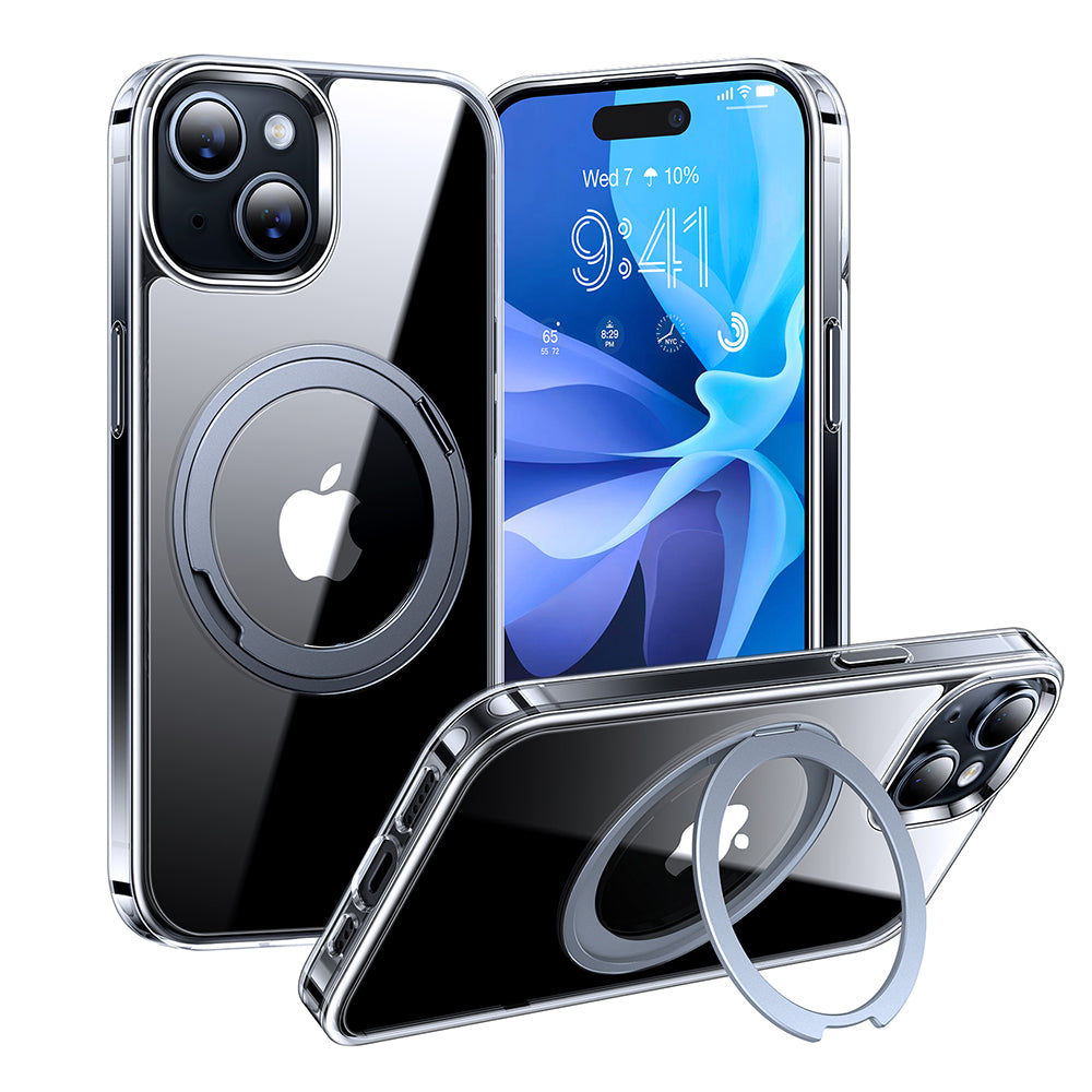 MagSafe Case for Apple iPhone 15, Torras, Ostand Pro, Transparent