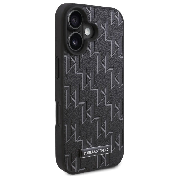MagSafe Case for Apple iPhone 16 Plus, Karl Lagerfeld, Hot Stamp, Black