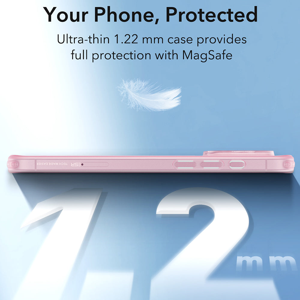MagSafe Case for Apple iPhone 16 Pro, ESR, Zero, Satin Pink