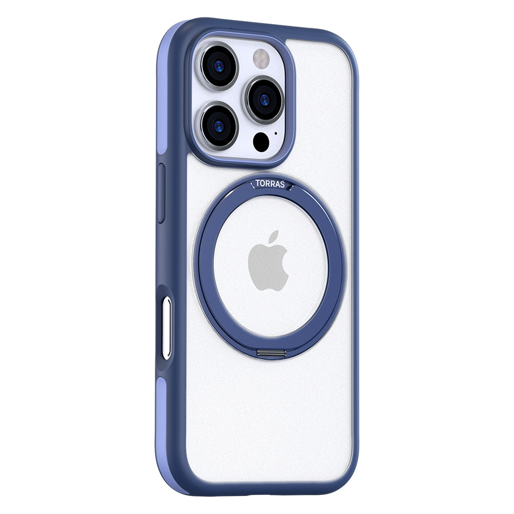 MagSafe Case for Apple iPhone 16 Pro Max, Torras, Ostand R Fusion, Navy Blue