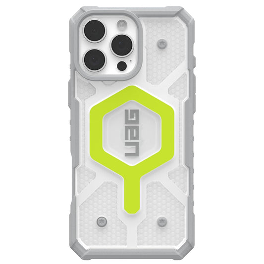 MagSafe Case for Apple iPhone 16 Pro, Urban Armor Gear, Pathfinder Clear, Green