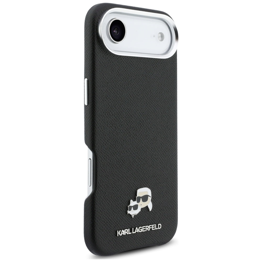 MagSafe Case for Apple iPhone 17 Air, Karl Lagerfeld, Karl & Choupette Head's Pin, Black