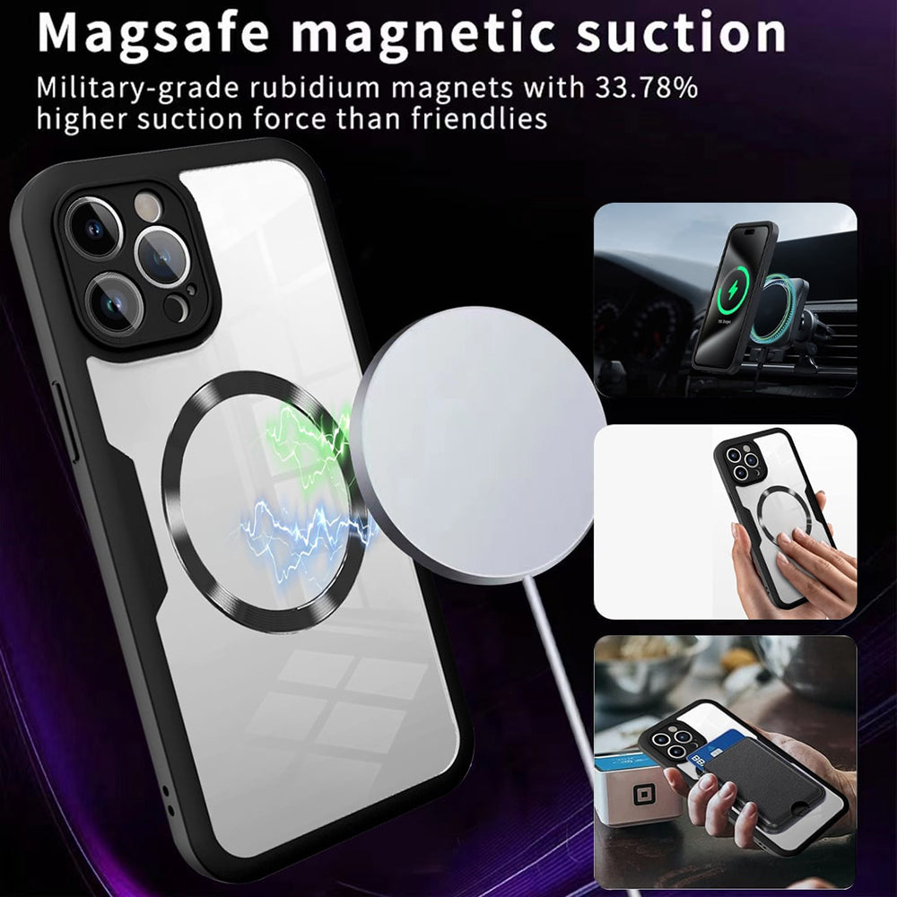 MagSafe Case for Apple iPhone 17 Air, Techsuit, ColorVerse 360, Black