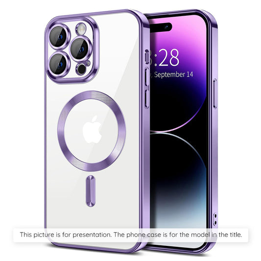 MagSafe Case for Apple iPhone 17 Air, Techsuit, Luxury Crystal, Light Purple