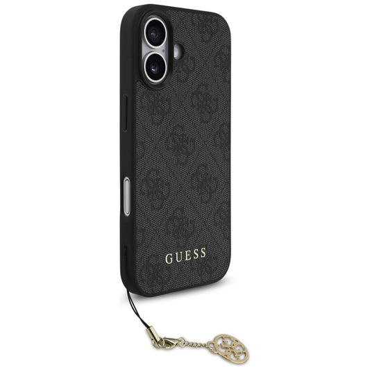 MagSafe Case for Apple iPhone 17, Guess, 4G Charm Cradle, Black