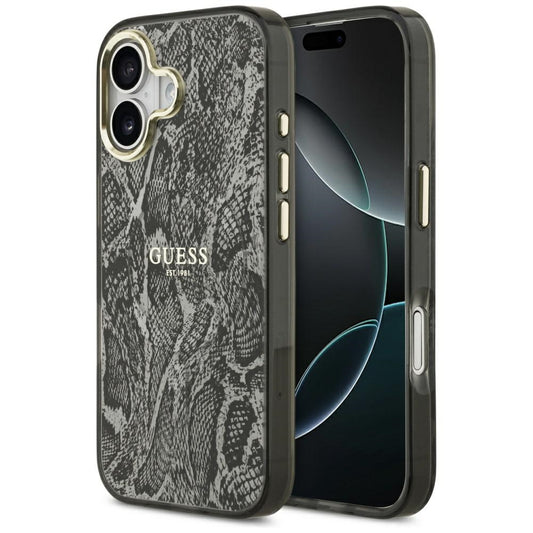 MagSafe Case for Apple iPhone 17, Guess, Python Pattern, Black