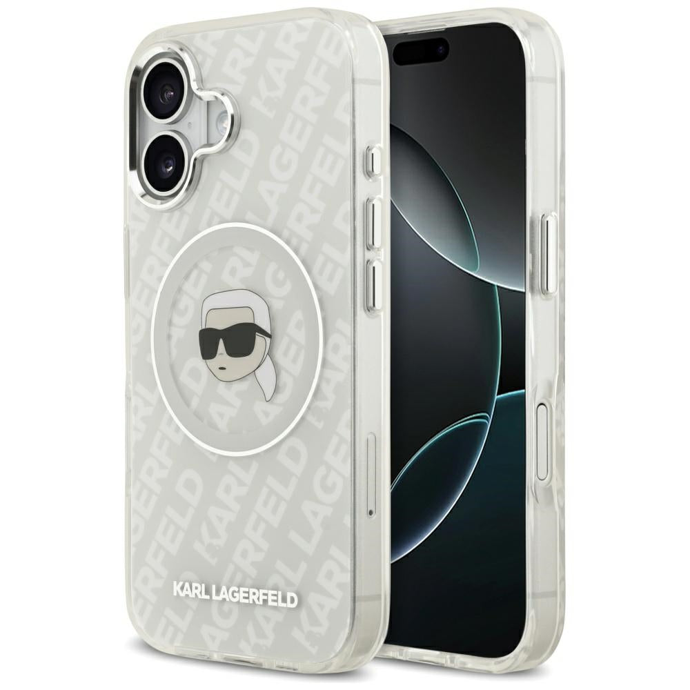 MagSafe Case for Apple iPhone 17, Karl Lagerfeld, IML Karl's Head, Grey