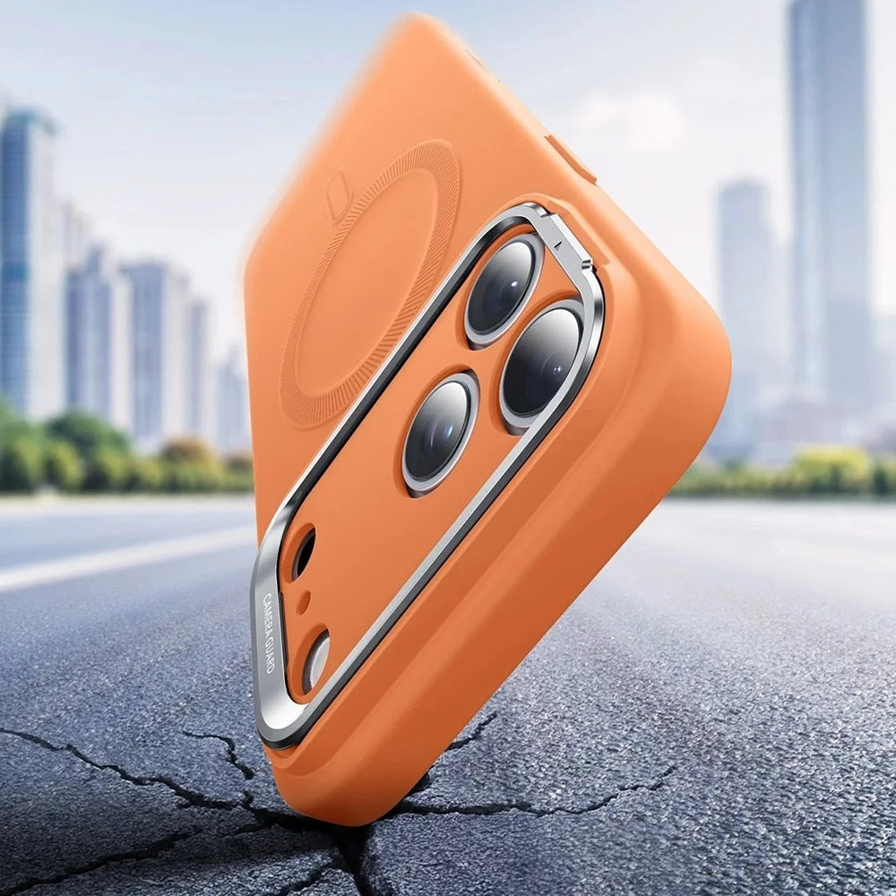 MagSafe Case for Apple iPhone 17 Pro, ESR, Cloud Soft Kickstand, Orange