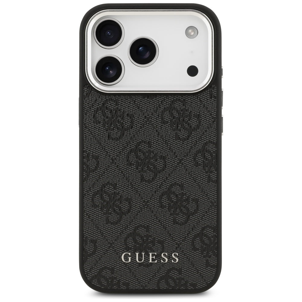 MagSafe Case for Apple iPhone 17 Pro, Guess, 4G Classic Logo, Black