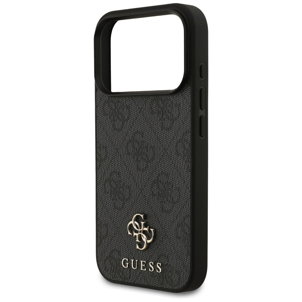 MagSafe Case for Apple iPhone 17 Pro, Guess, 4G Small and Classic Logo, Black