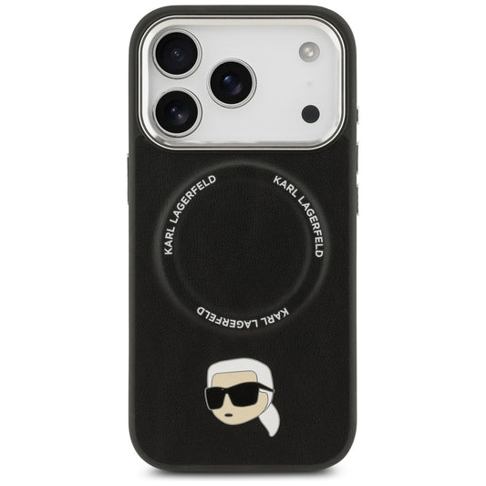 MagSafe Case for Apple iPhone 17 Pro, Karl Lagerfeld, Karl Pin, Black