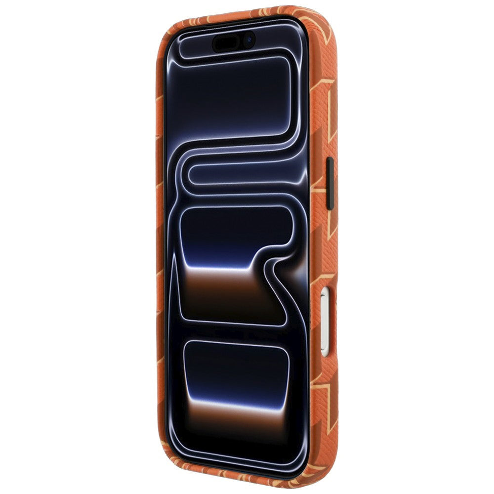 MagSafe Case for Apple iPhone 17 Pro, Karl Lagerfeld, KL Monogram Logo, Orange
