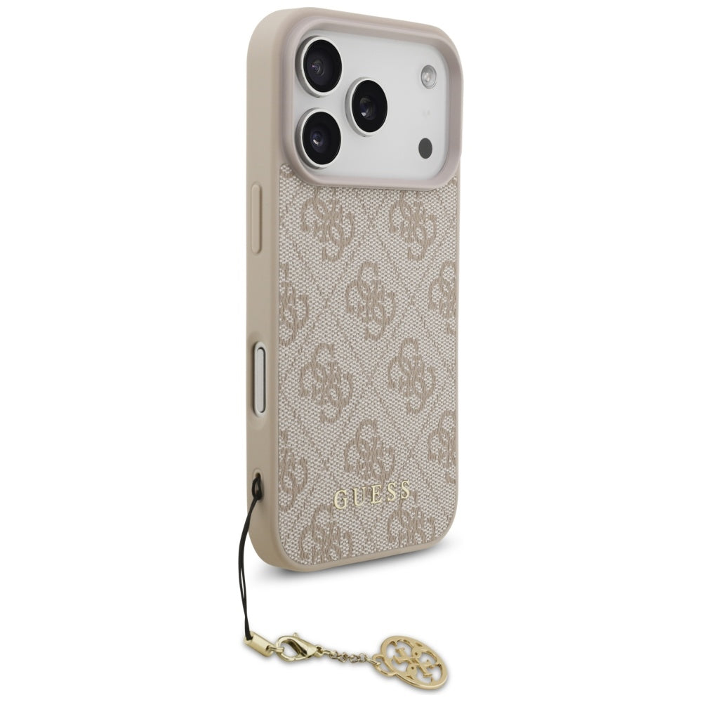 MagSafe Case for Apple iPhone 17 Pro Max, Guess, 4G Charm Cradle, Pink