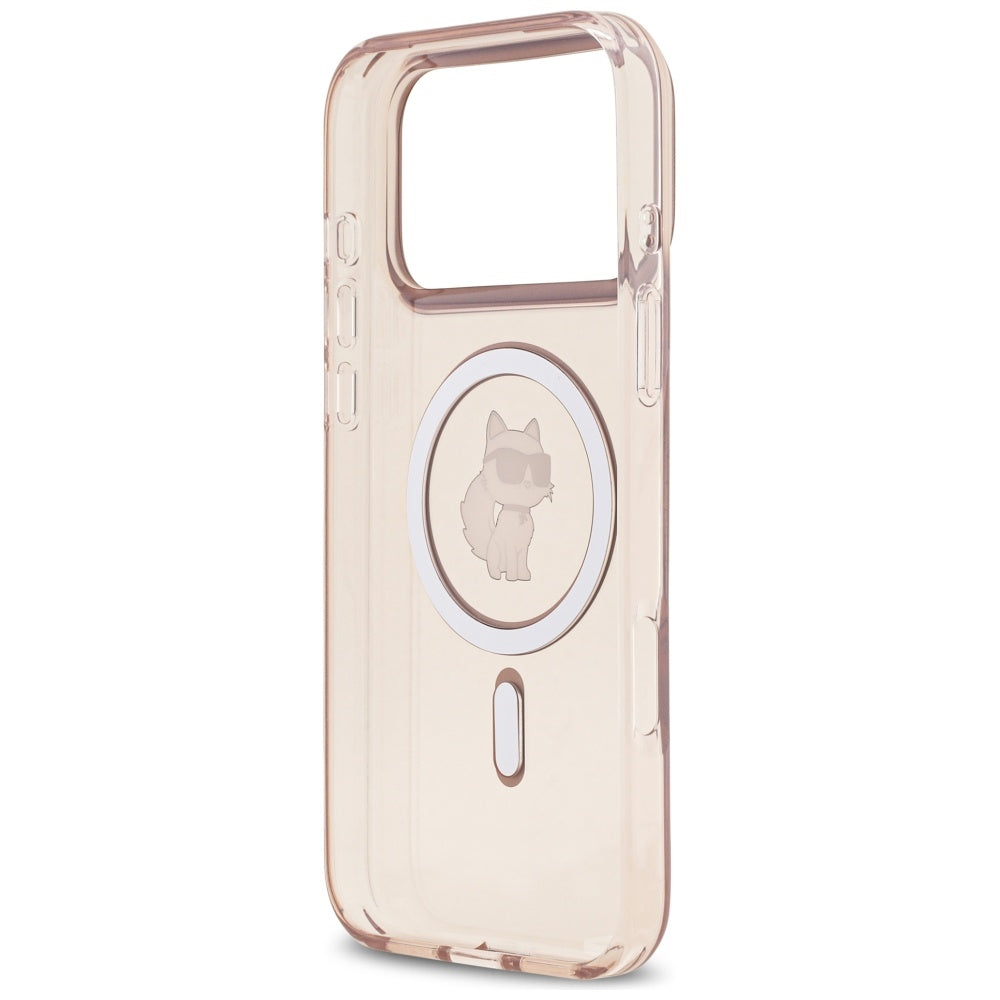 MagSafe Case for Apple iPhone 17 Pro Max, Karl Lagerfeld, IML Choupette, Pink