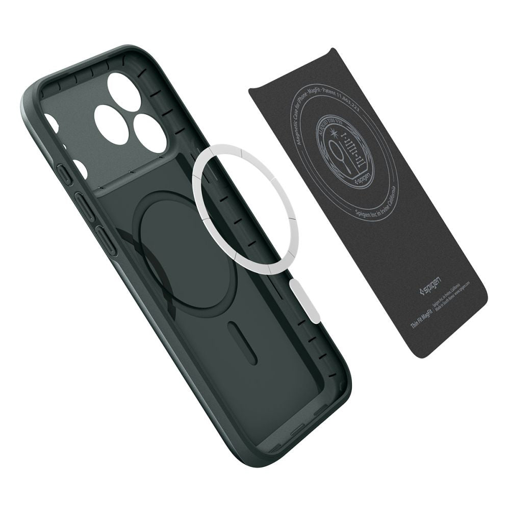 MagSafe Case for Apple iPhone 17 Pro Max, Spigen, Thin Fit, Green ACS10275
