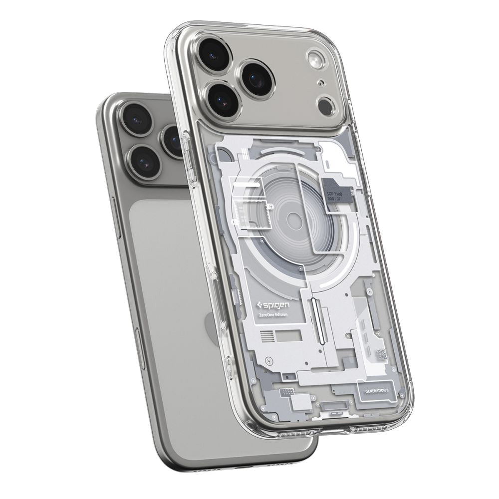 MagSafe Case for Apple iPhone 17 Pro Max, Spigen, Ultra Hybrid Zero One, White ACS10287