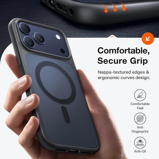 MagSafe Case for Apple iPhone 17 Pro Max, Torras, Guardian, Black