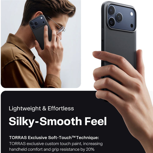 MagSafe Case for Apple iPhone 17 Pro Max, Torras, SlimFit, Black