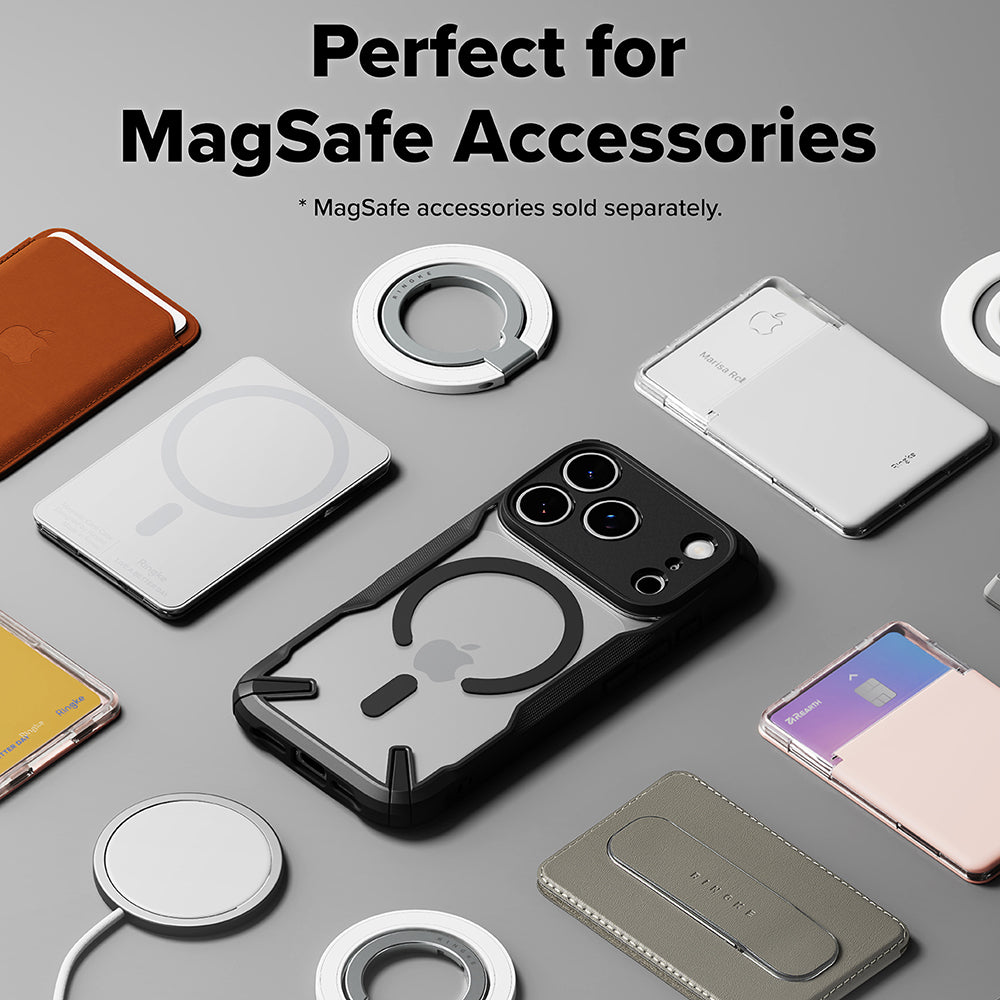 MagSafe Case for Apple iPhone 17 Pro, Ringke, Fusion X, Black
