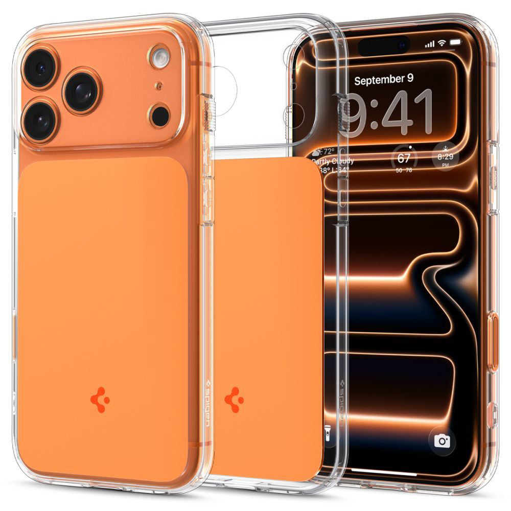 MagSafe Case for Apple iPhone 17 Pro, Spigen, Ultra Hybrid T, Orange ACS10477