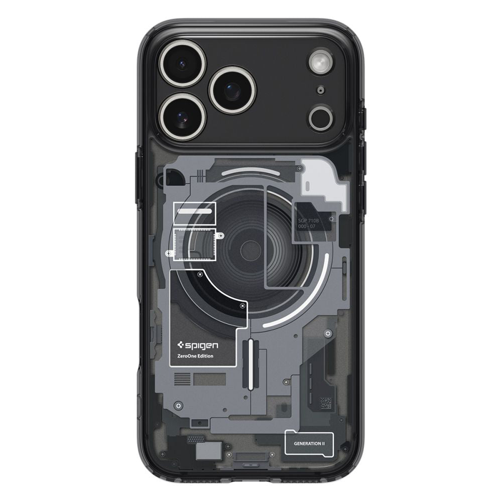 MagSafe Case for Apple iPhone 17 Pro, Spigen, Ultra Hybrid Zero One, Black ACS10353